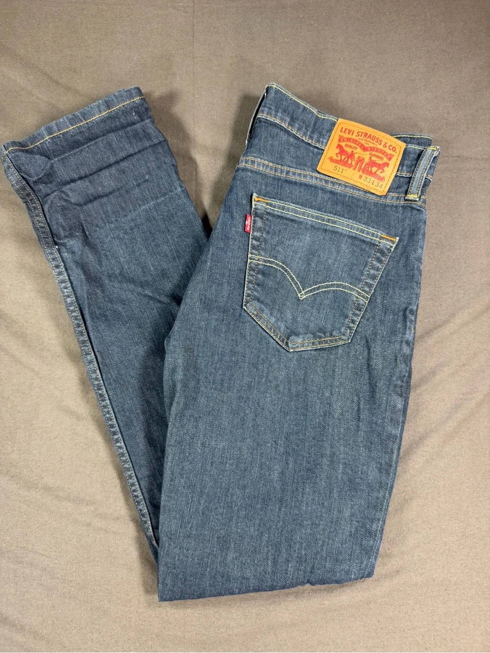 Levi's 511 Slim Fit Blue Denim Jeans Men's W33 L34